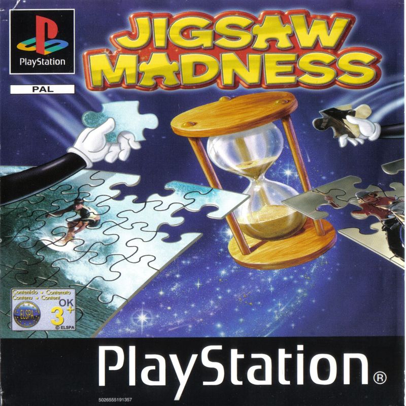 Jigsaw Madness box art for Playstation